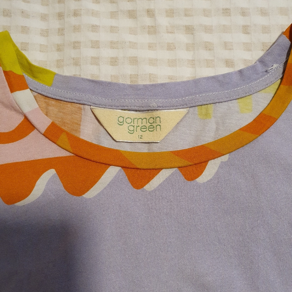 Gorman organic postcard t shirt size 12 - Picture 2 of 3